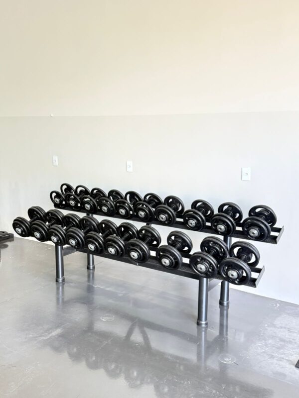 Kit Dumbells 12Kg a 30Kg c/Suporte - Imagem 2