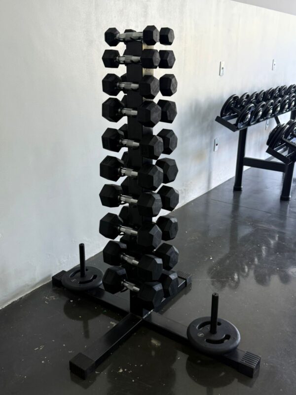 Kit Halteres Sextavado 01Kg a 10Kg c/Suporte - Imagem 2