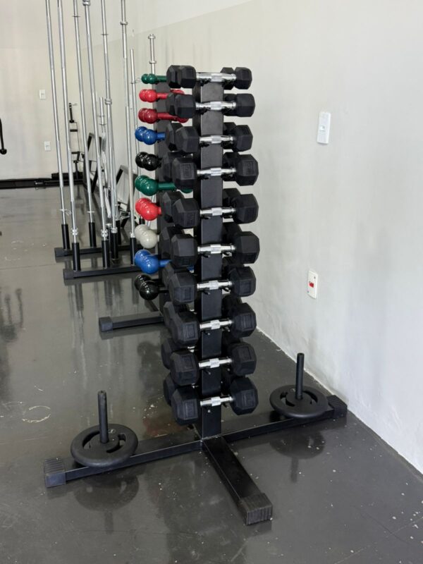 Kit Halteres Sextavado 01Kg a 10Kg c/Suporte - Imagem 3